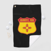Serviette De Golf Route 66 Nouveau-Mexique (En situation)