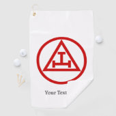 Serviette De Golf Royal Arch Chapitre Freemason Masonic Cadeau Golfe (En situation)
