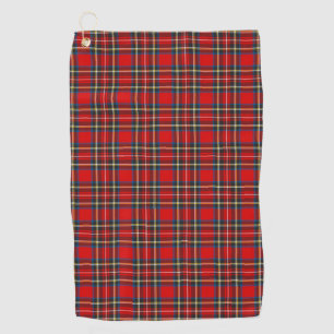 Serviette De Golf Royal Stewart Tartan Plaid Scottish Motif