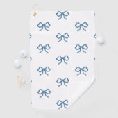 Serviette De Golf Ruban Bleu Nœud (En situation)