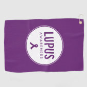 Serviette De Golf Ruban de sensibilisation Lupus pourpre (Horizontal)