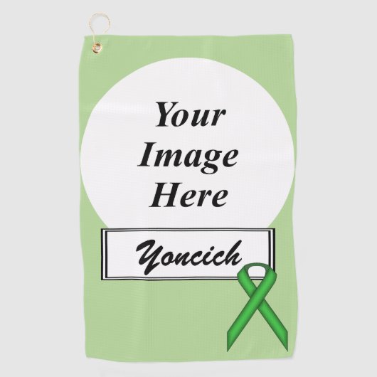 Serviette De Golf Ruban Green Standard par Kenneth Yoncich (Devant)