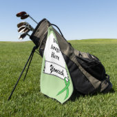 Serviette De Golf Ruban Green Standard par Kenneth Yoncich (Vert)