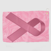 Serviette De Golf Ruban rose concepteur (Horizontal)