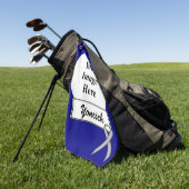Serviette De Golf Ruban standard gris par Kenneth Yoncich (Vert)