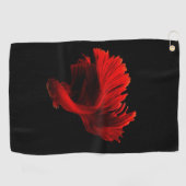 Serviette De Golf Ruby Red Siamese Lutter contre le poisson (Horizontal)