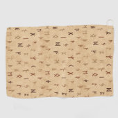 Serviette de golf Runes (Horizontal)