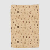 Serviette de golf Runes (Devant)