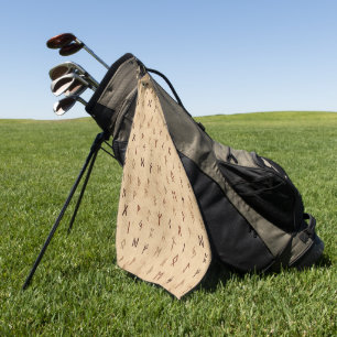Serviette de golf Runes