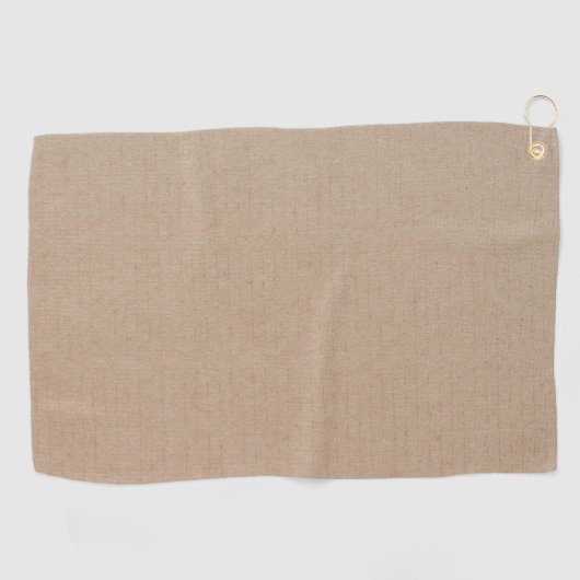 Serviette De Golf Rustique Kraft papier blanc Modèle personnalisé (Horizontal)