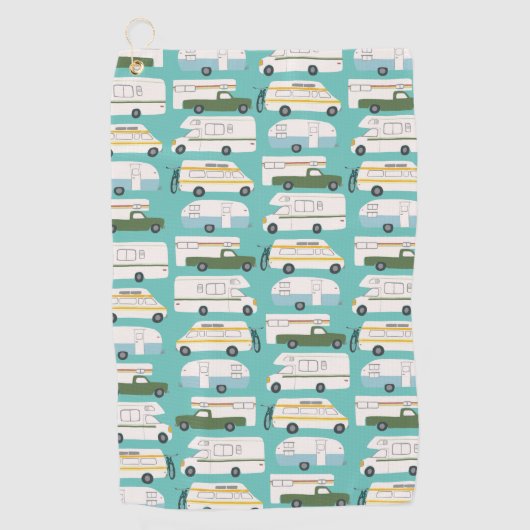 Serviette De Golf RV Campervan vanlife Motorhome Trailer PERSONNALIS (Devant)