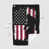 Serviette De Golf Sac de golf Bigfoot – Sasquatch (En situation)