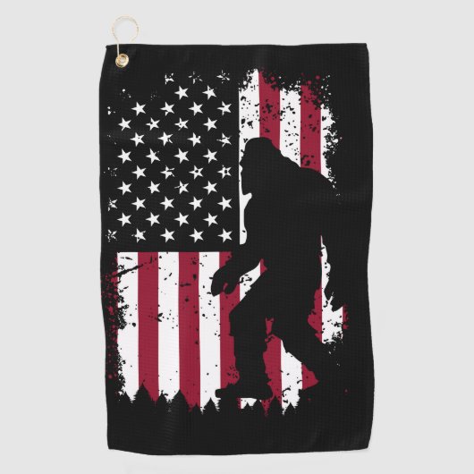 Serviette De Golf Sac de golf Bigfoot – Sasquatch (Devant)