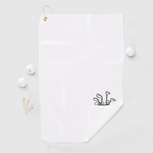Serviette De Golf Sac de golf Monogramme (En situation)