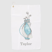 Serviette De Golf Sac de golf Watercolor (Devant)