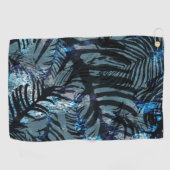 Serviette De Golf Safari Tropical-Bleu (Horizontal)