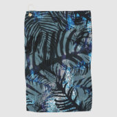 Serviette De Golf Safari Tropical-Bleu (Devant)