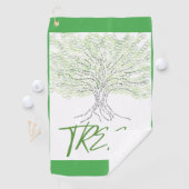 Serviette De Golf Sagesse de l'arbre (En situation)