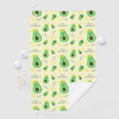 Serviette De Golf Saint-Guacamole mignon avocat (En situation)