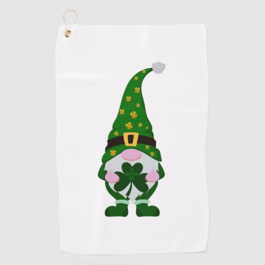 Serviette De Golf Saint Patrick’s Day Gnome (Devant)