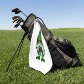 Serviette De Golf Saint Patrick’s Day Gnome (Vert)