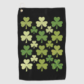 Serviette De Golf Saint Patrick's Day Heart Lucky Clover Shamrock (Devant)
