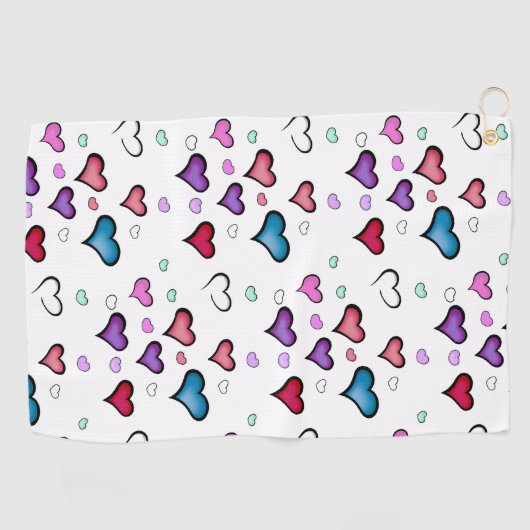 Serviette De Golf Saint Valentin (Horizontal)