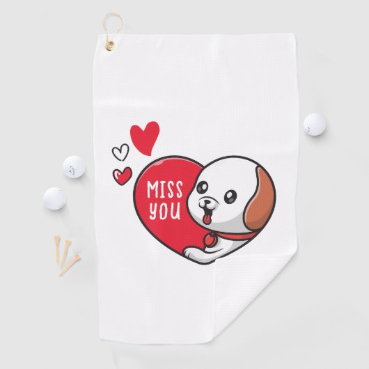 Serviette De Golf Saint Valentin, Mlle vous (En situation)