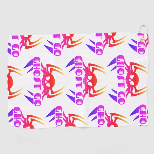 Serviette De Golf Saison Éffrayante de Ghost Go (Horizontal)