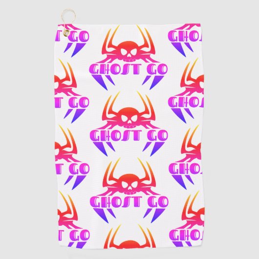 Serviette De Golf Saison Éffrayante de Ghost Go (Devant)