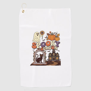 Serviette De Golf Saison effrayante Halloween Fantôme Citrouille Cha