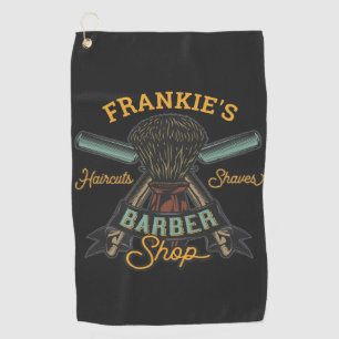 Serviette De Golf Salon de coiffure personnalisé Coupes de cheveux r