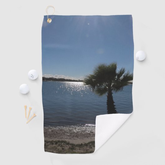 Serviette de golf San Diego Palm Tree (En situation)