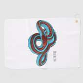 Serviette De Golf San Francisco garter snake (Horizontal)
