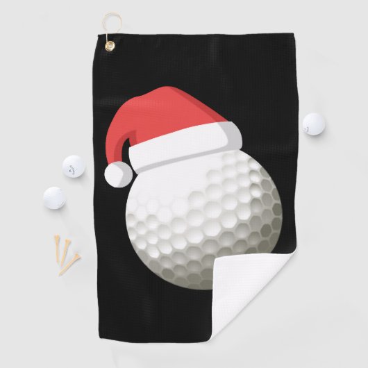 Serviette De Golf Santa Hat Christmas Golf (En situation)