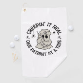 Serviette De Golf Santé Halloween, Le Creeping It Real Un Patient (En situation)
