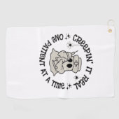 Serviette De Golf Santé Halloween, Le Creeping It Real Un Patient (Horizontal)