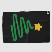 Serviette De Golf Sapin de Noël drôle (Horizontal)