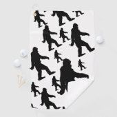 Serviette De Golf Sasquatch Bigfoot Silhouette Squatchine (En situation)