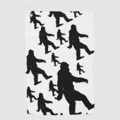 Serviette De Golf Sasquatch Bigfoot Silhouette Squatchine (Devant)