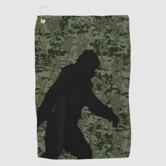 Serviette De Golf Sasquatch Bigfoot Silhouette Squatchine (Devant)