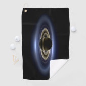 Serviette De Golf Saturne Éclipse le Soleil de Cassini Orbiter (En situation)