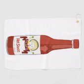 Serviette De Golf Sauce chaude épicée Salsa Picante Cat Maracas (Horizontal)