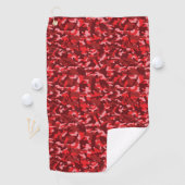 Serviette De Golf Saumon rouge camouflage (En situation)