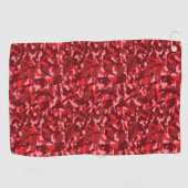 Serviette De Golf Saumon rouge camouflage (Horizontal)