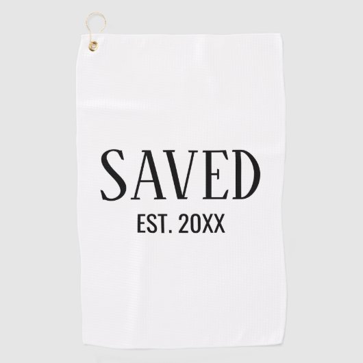 Serviette De Golf Sauvé Etablissement Chrétien (Devant)