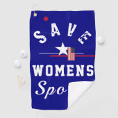 Serviette De Golf Sauvez les sports pour femmes (En situation)