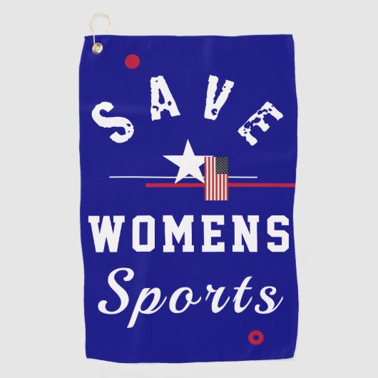 Serviette De Golf Sauvez les sports pour femmes (Devant)