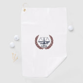 Serviette De Golf Scales de justice cadeaux d'avocats personnalisés (En situation)