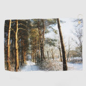 Serviette De Golf Scène de neige de la forêt gtcnm (Horizontal)